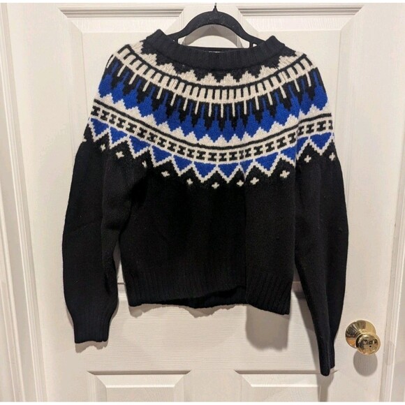Polo Ralph Lauren Fair Isle Lambswool/Cashmere Blend Sweater Top Size Medium - Picture 1 of 11